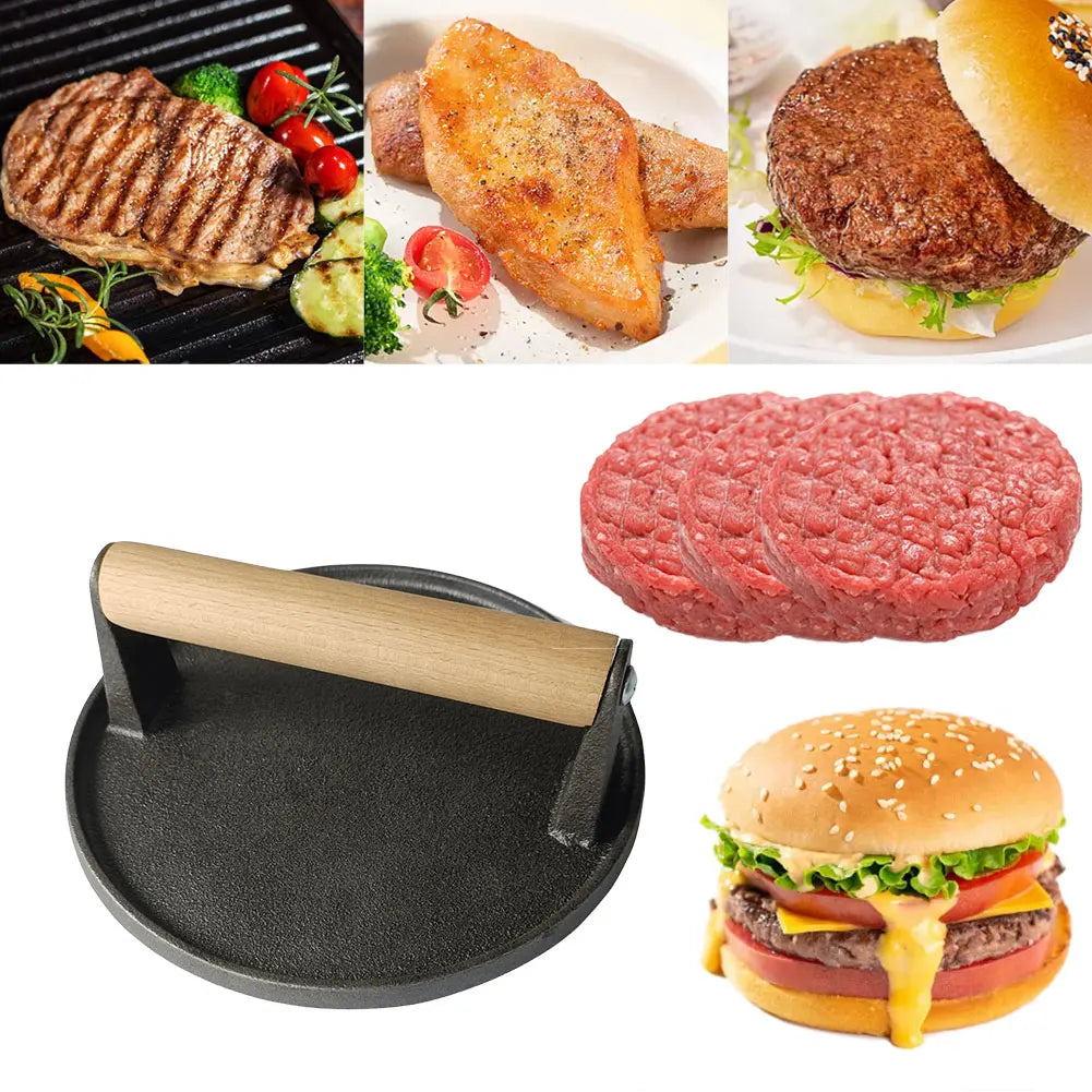 Cast Iron Burger Press