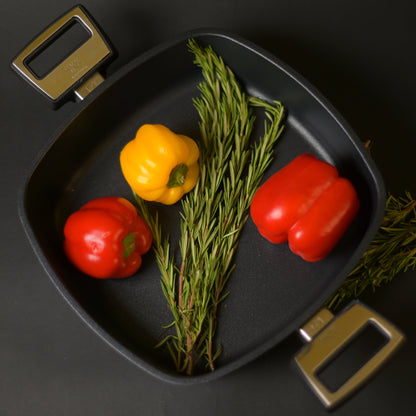 Skk - Titanium Square Casserole with Lid